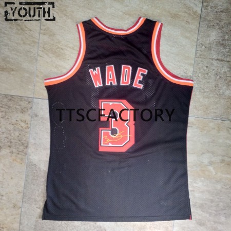 Dres Miami Heat WADE 3 Retro Mitchellness Crno Swingman - Dječji